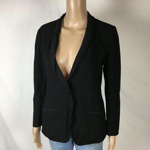 Eileen Fisher Mesh Trim Jacket XS Black